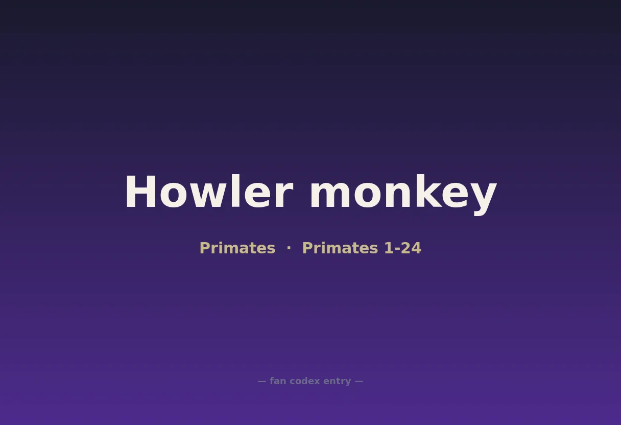 Howler monkey