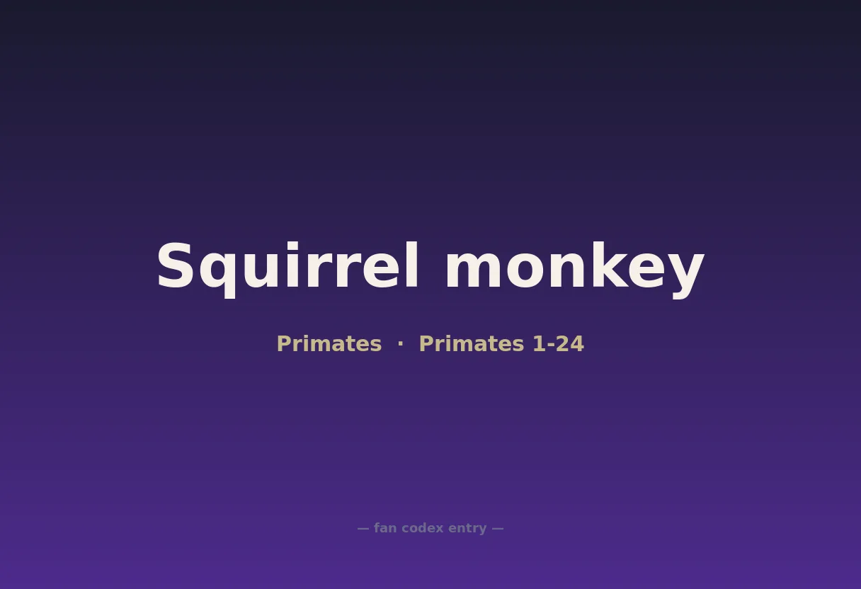 Squirrel monkey