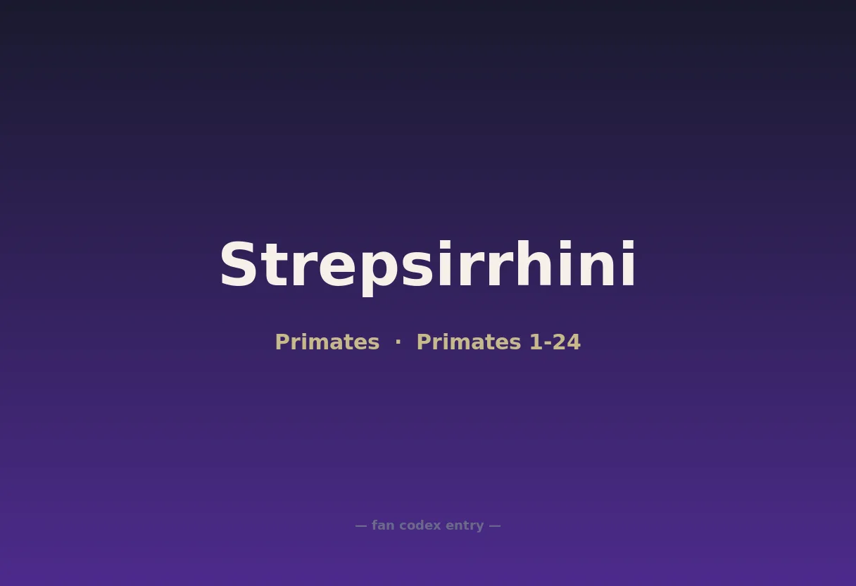 Strepsirrhini