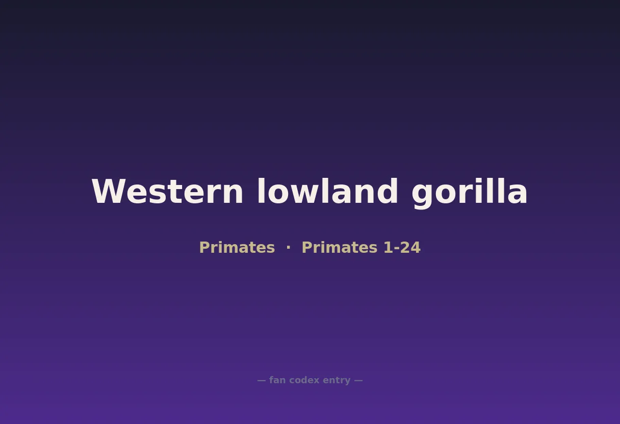 Western lowland gorilla